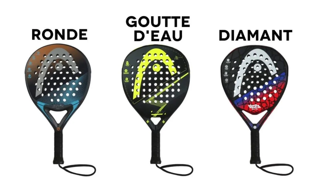 Quelles sont les trois formes de raquette padel ? - Le Tennis Club
