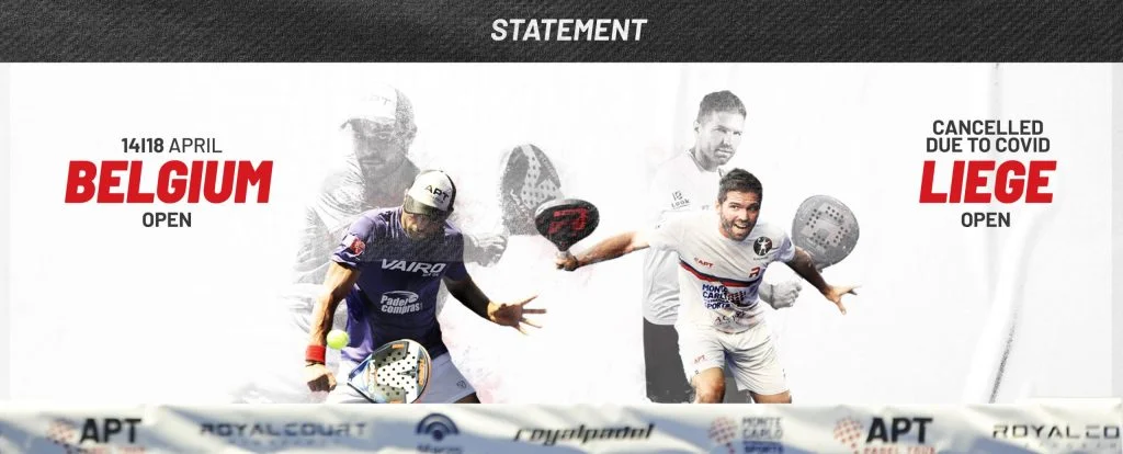 communiqué apt padel tour liege belgique open