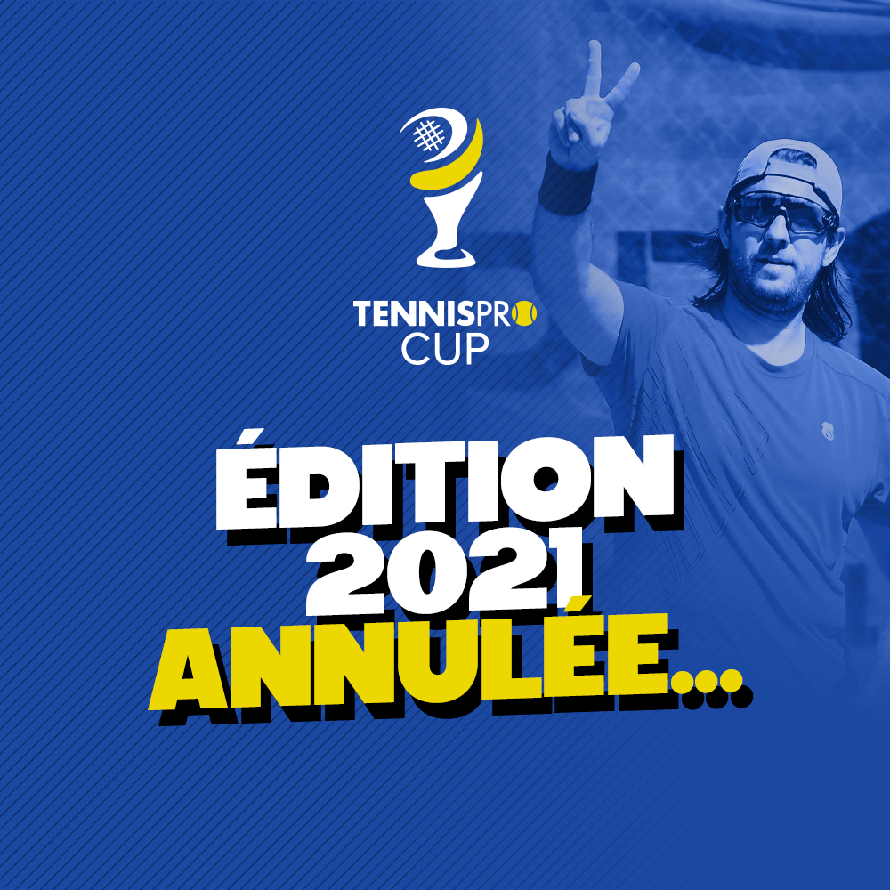 テニスプロカップ2021キャンセルポスター