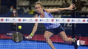 Patty Llaguno récupération coups droit en final du WPT Vigo 2021