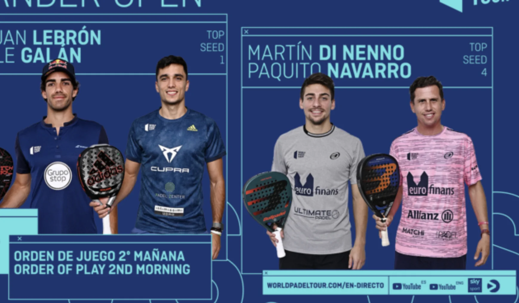 Santander Open 2021 – 1/2 – GALÁN / LEBRÓN vs NAVARRO / DI NENNO