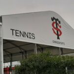 Toulouse stadion buiten zeildoek padel