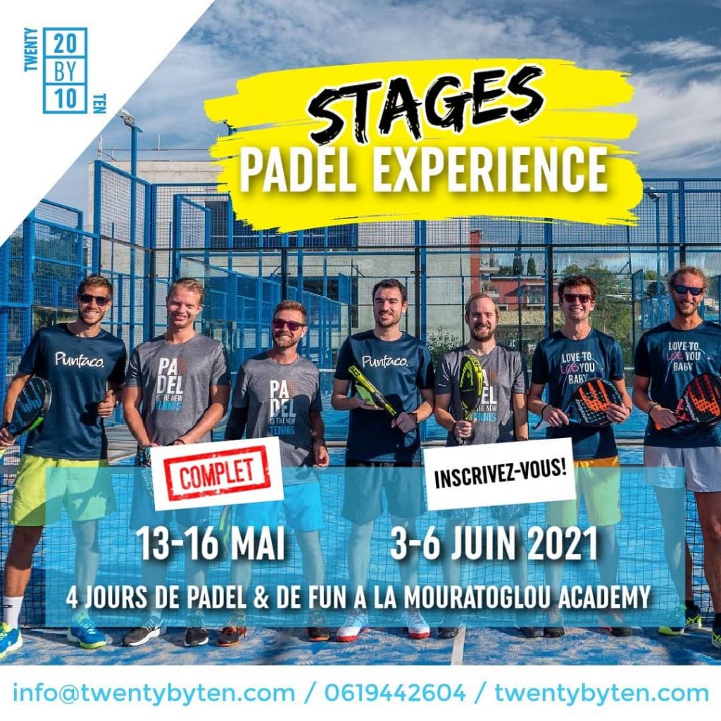 stage padel sud de la france twenty by ten