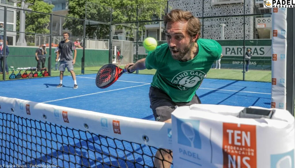 Arnaud Di Pasquale padel coup de tête roland garros