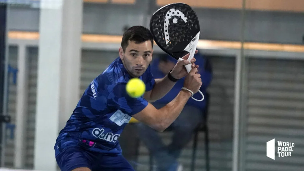 Cristian German Gutierrez volée de revers wpt Vigo