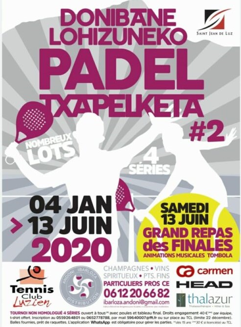 Donibane Lohizune padel campionat 2021