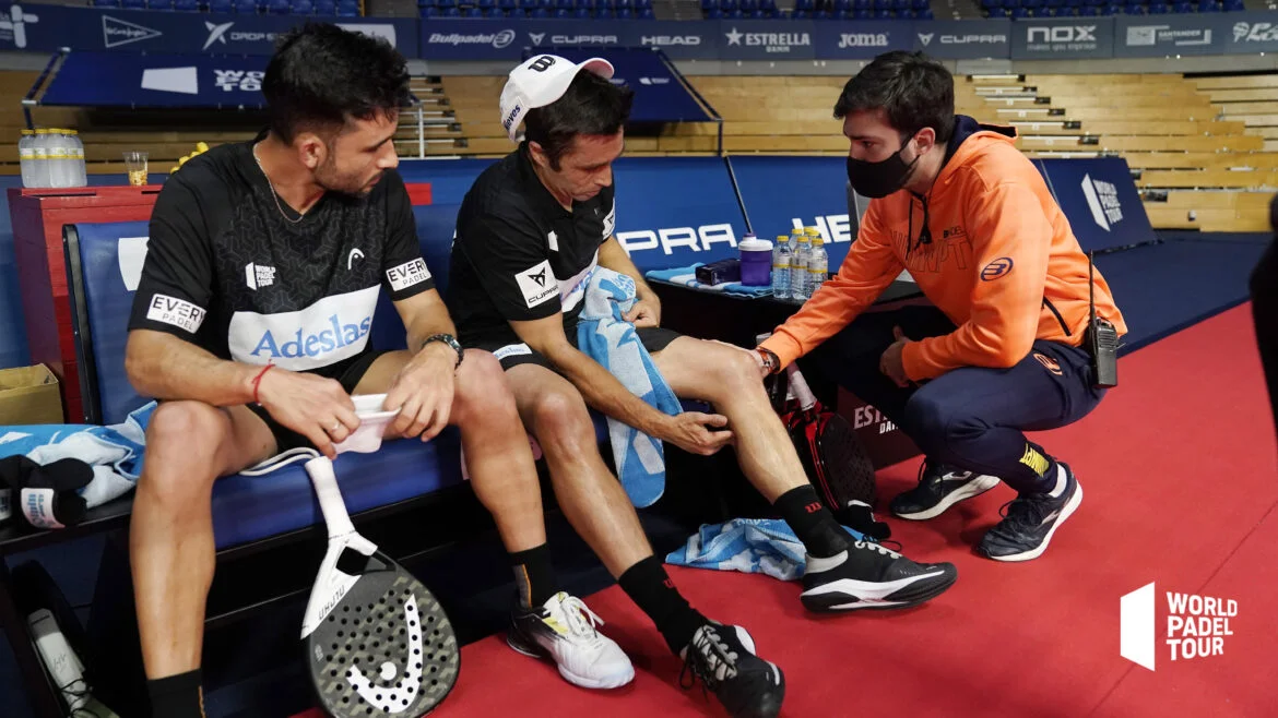 Fernando Belasteguin blessure mollet wpt santander open kiné