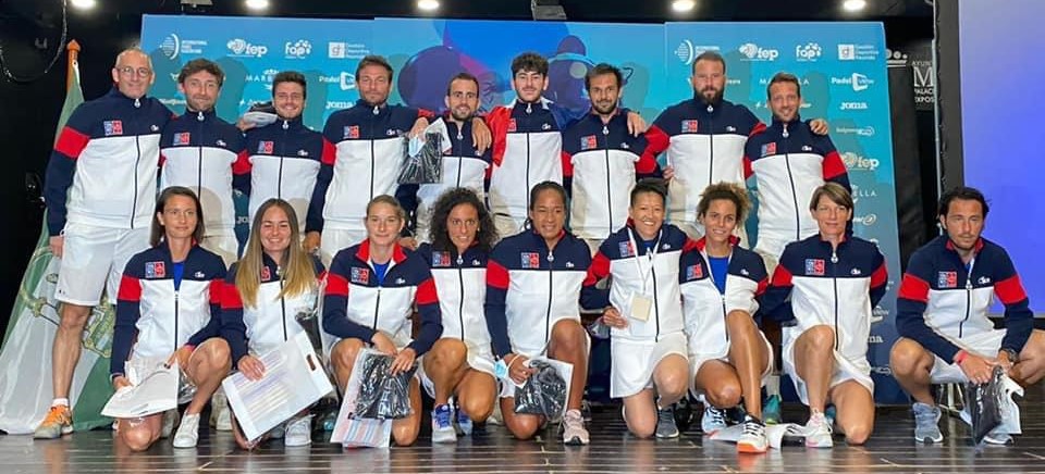 Photo de groupe équipe de France féminine et masculine Marbella 2021 Europe