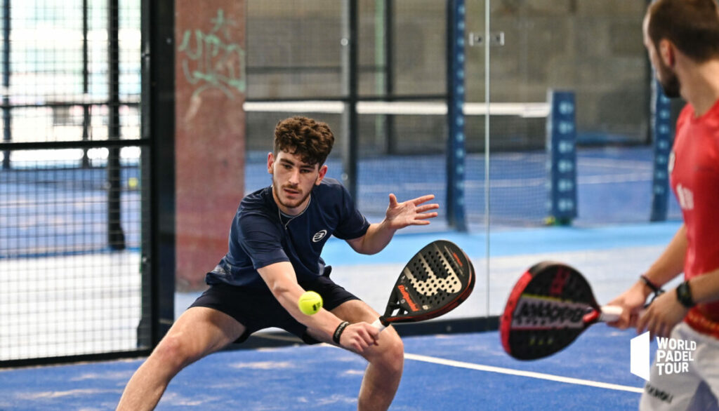 Thomas Leygue backhand volley WPT Marbella Master 2021