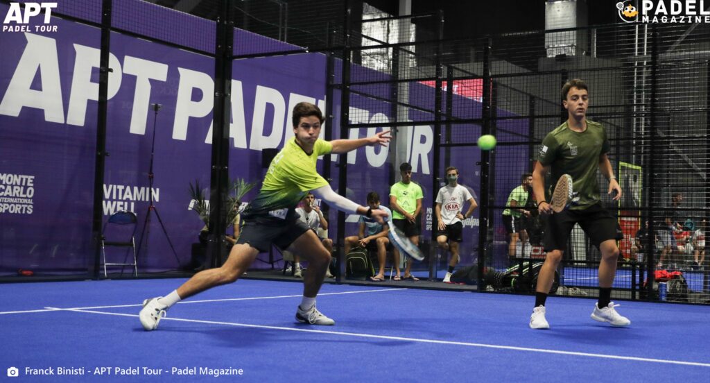Pedro Araujo forehand volley APT Padel Kungsbacka Open I Tour 2021