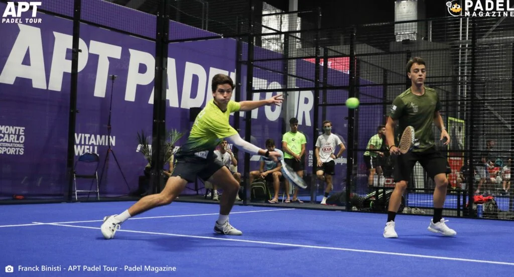 Pedro Araujo volée de coup droit APT Padel Tour Kungsbacka Open I 2021