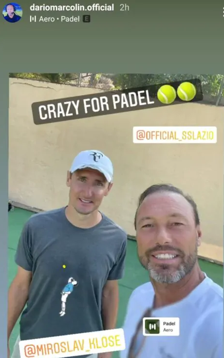 Miroslav klose Padel Dario marcolin