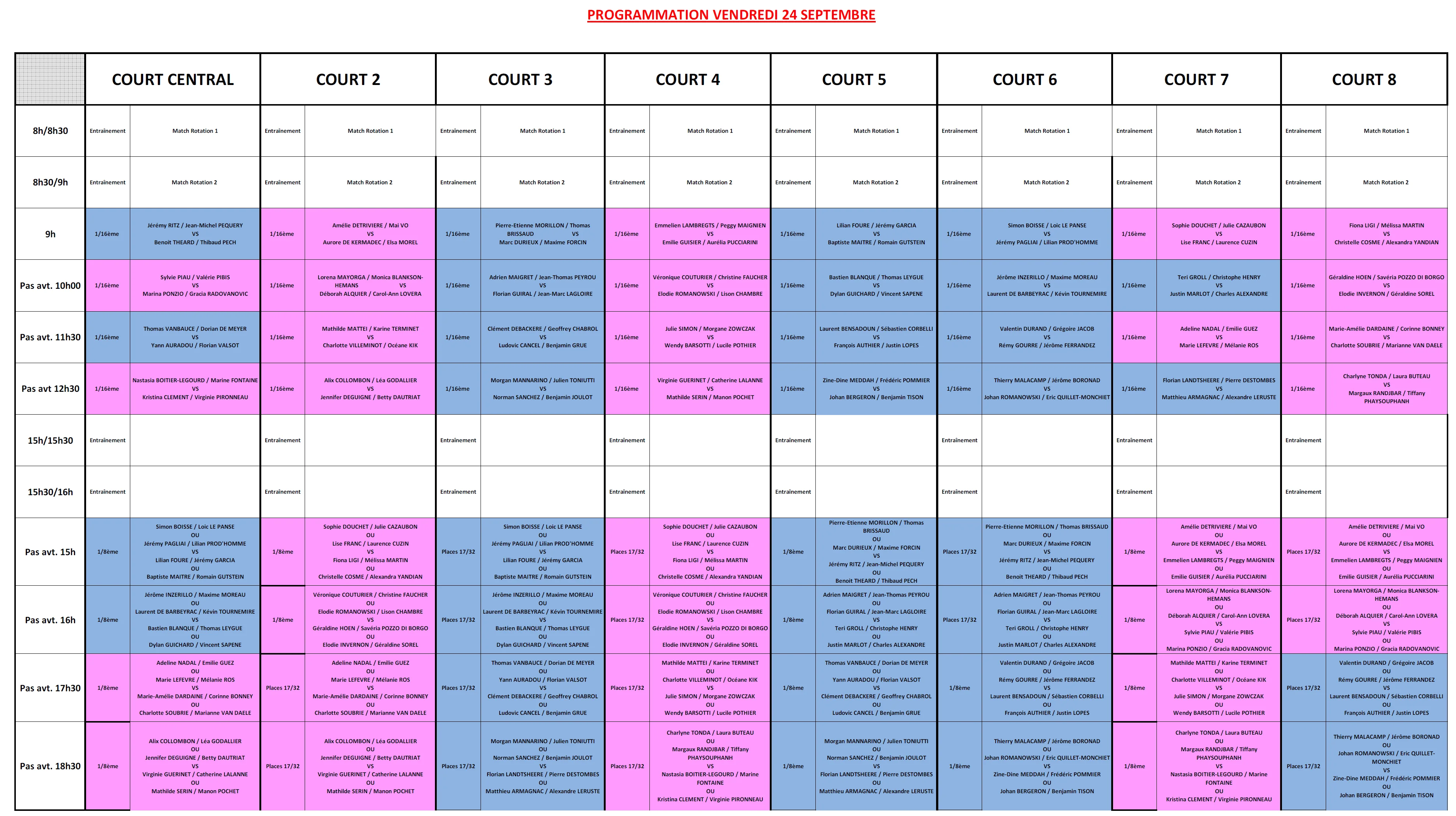 programmation champ france 2021