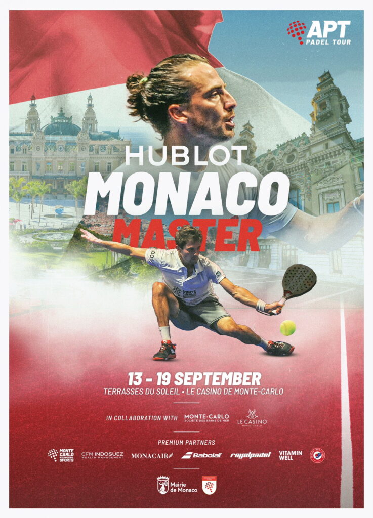 Affiche APT Padel Tour Monaco 2021