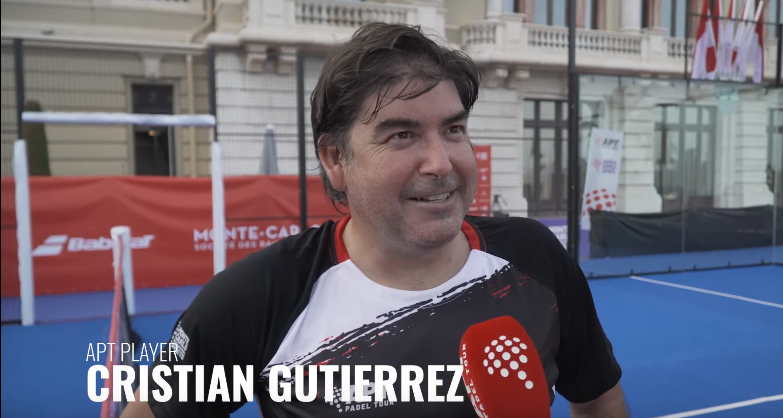 Cristian Gutierrez giocatore dell'APT Padel 2021 Tour