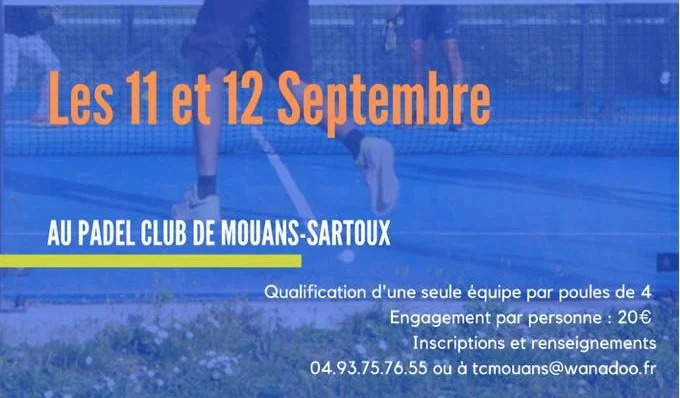 TC Mouans-Sartoux p250 / p500: 11 i 12 de setembre