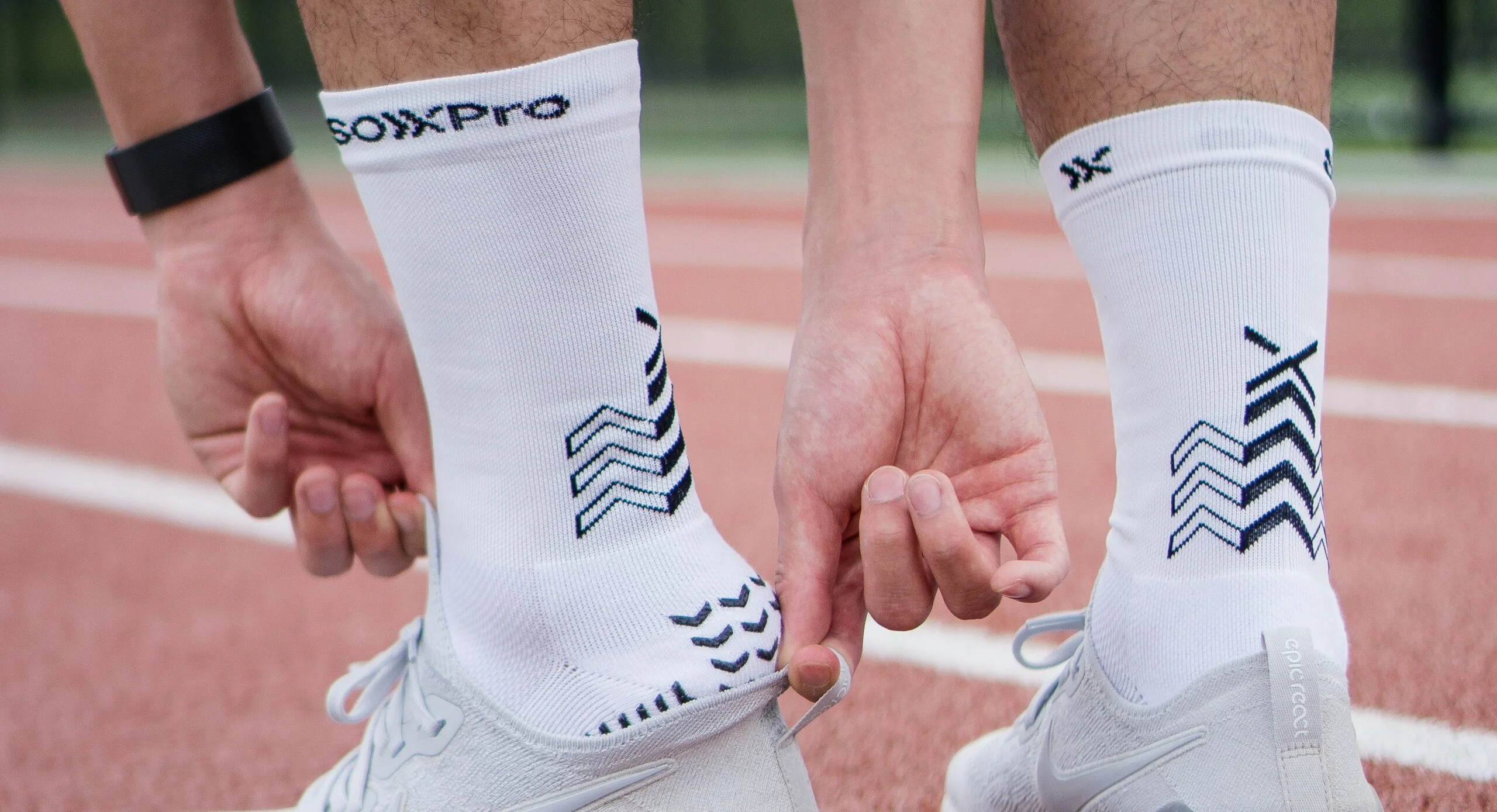 Soxpro Ultra Light Grip Socks White