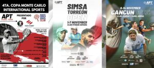 APT Padel Tour 3 tournois MExique novembre 2021