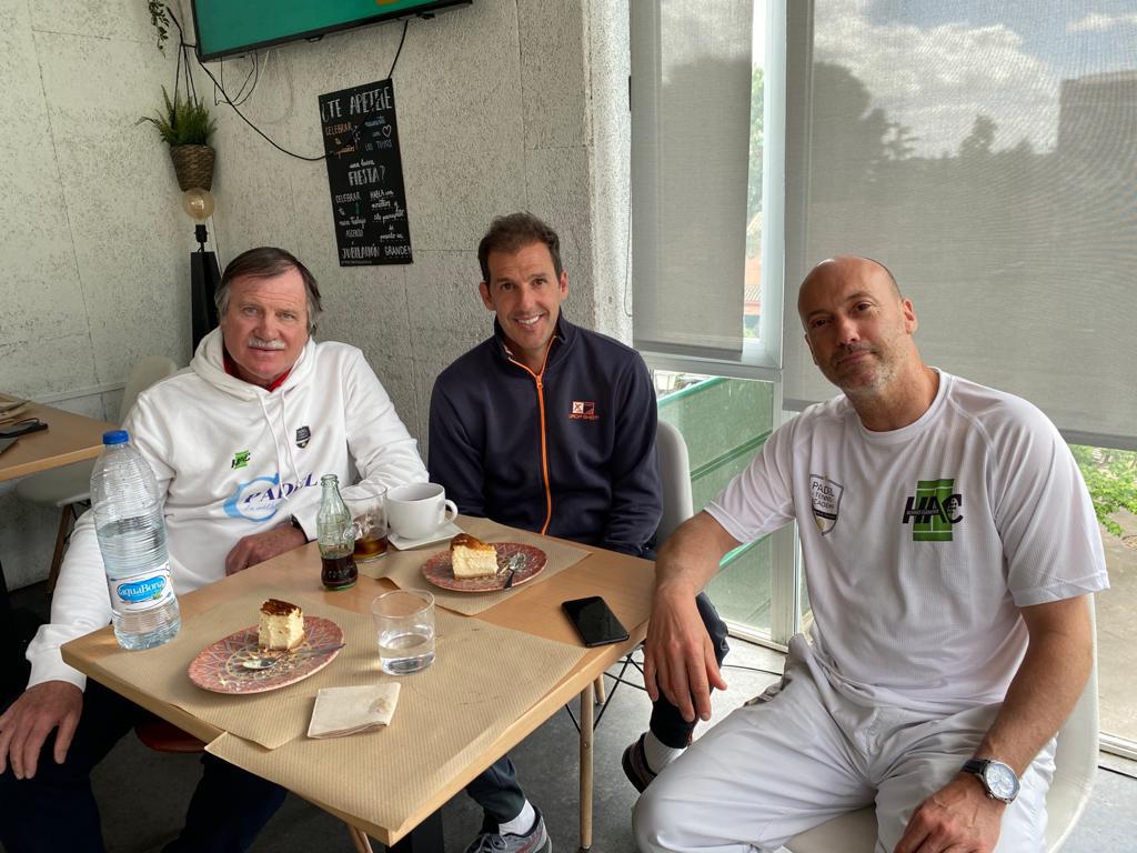 Juan Martin Diaz Horacio Clementi e Cadric Carité Padel treinamento