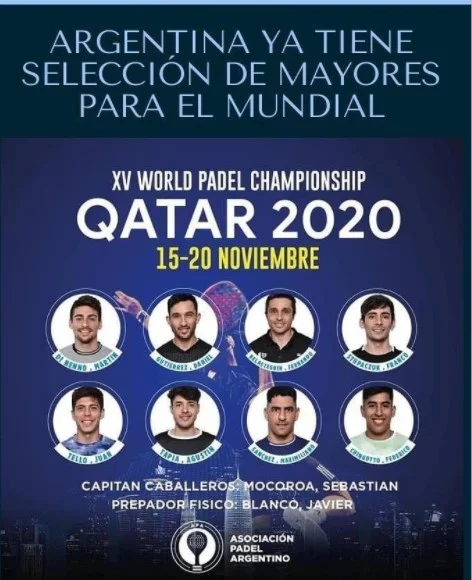 LIste joueurs selectionnés argentin mondiaux 2020 