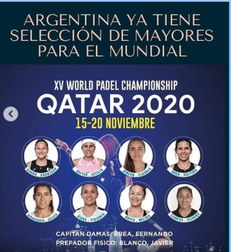 Argentina selecionada mundialmente como