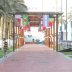 Bandiere del campionato del mondo 2020 padel Qatar