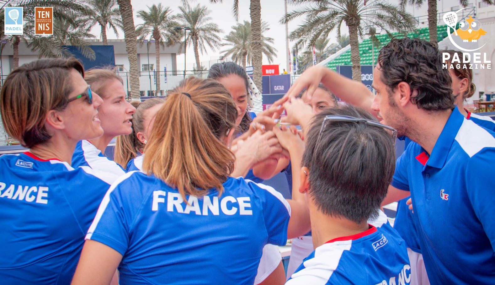 Team von Frankreich Damen Motivation Katar 2020 Welt