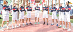 Equipe de France de padel masculine bras croisés Mondial Qatar 2020