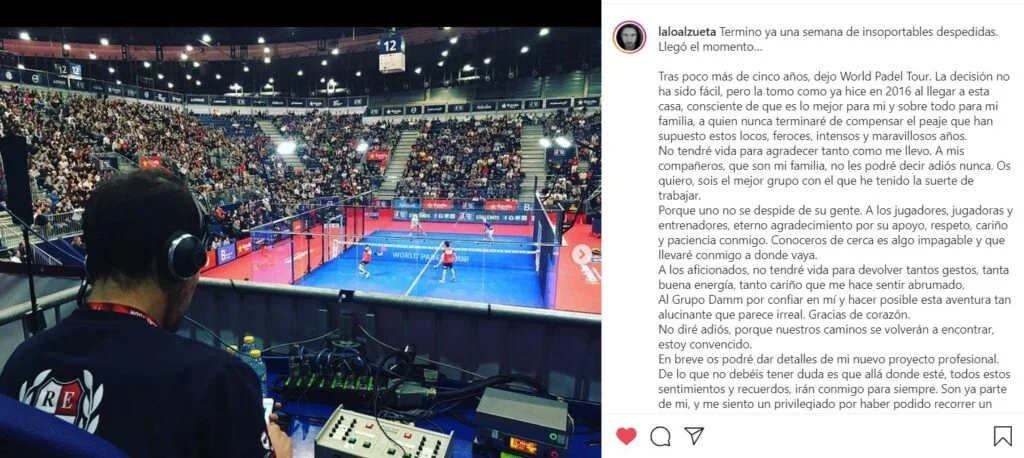 Message Instagram Lalo Azuleta