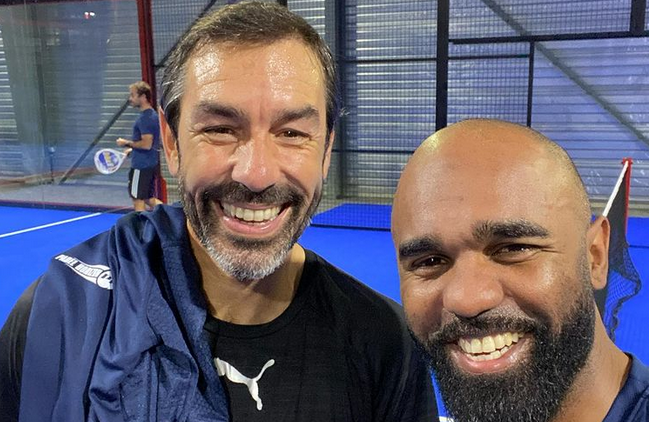 Pires and Sinama-Pongolle in Padel 地平線！