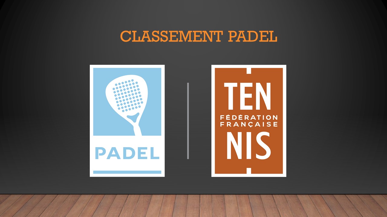 Classements Padel – Janvier 2023