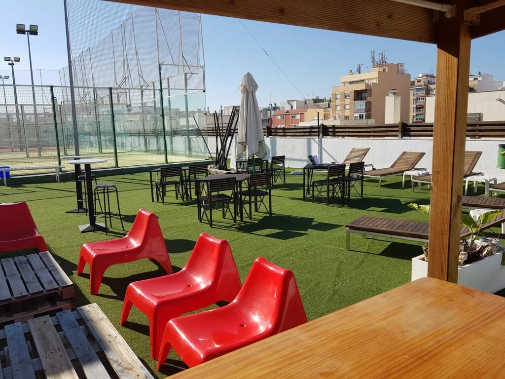 Atico-klubben Padel Málaga terrass