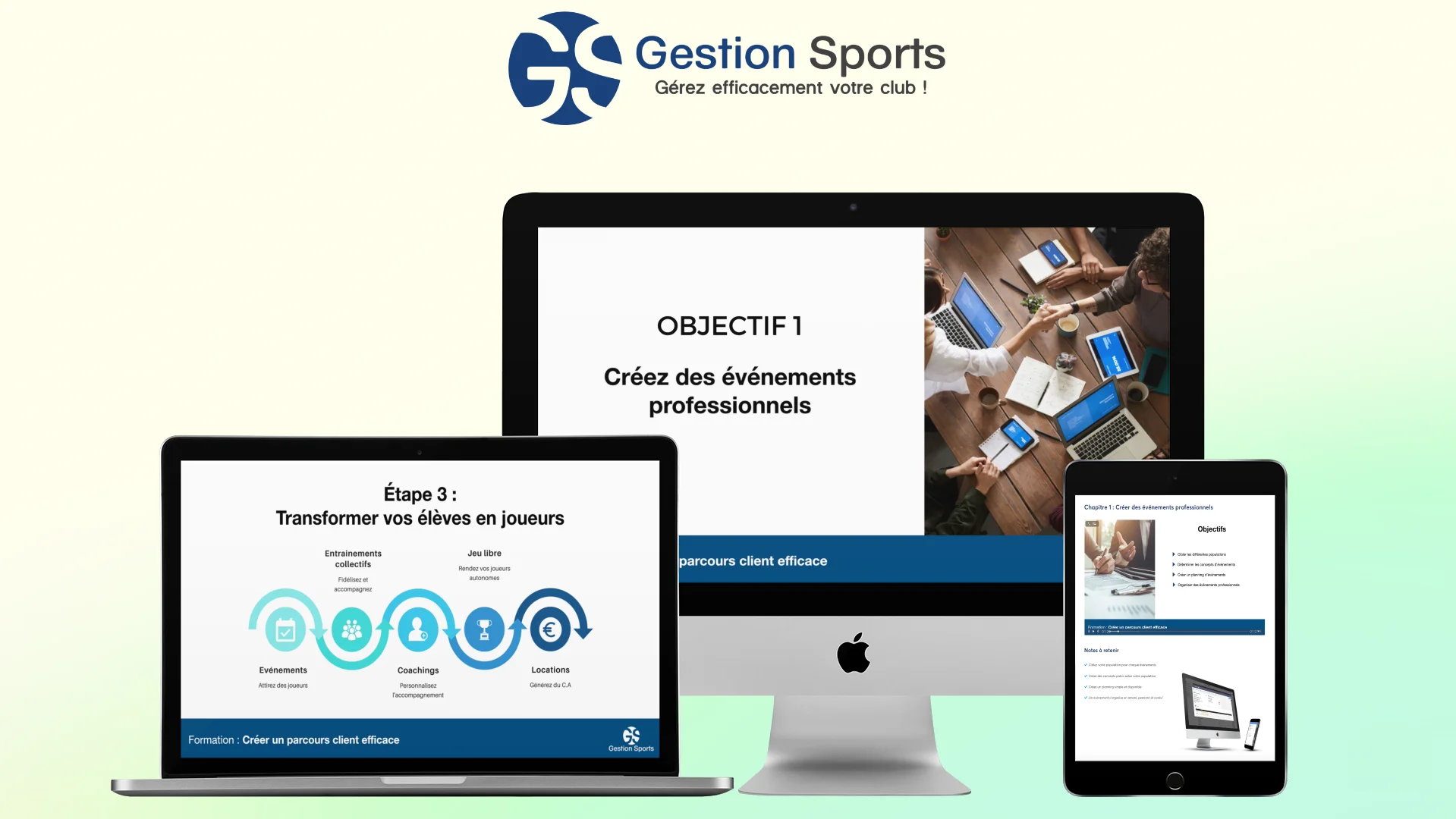 Gestion sports innovation macbook iphone ipadel