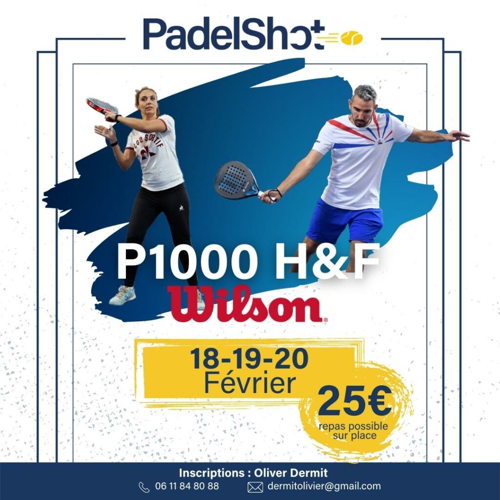 Padelshot caaen P1000 affisch