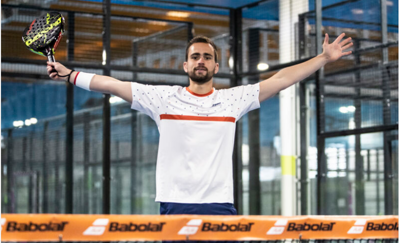 Bastien Blanqué spread arm racket babolat