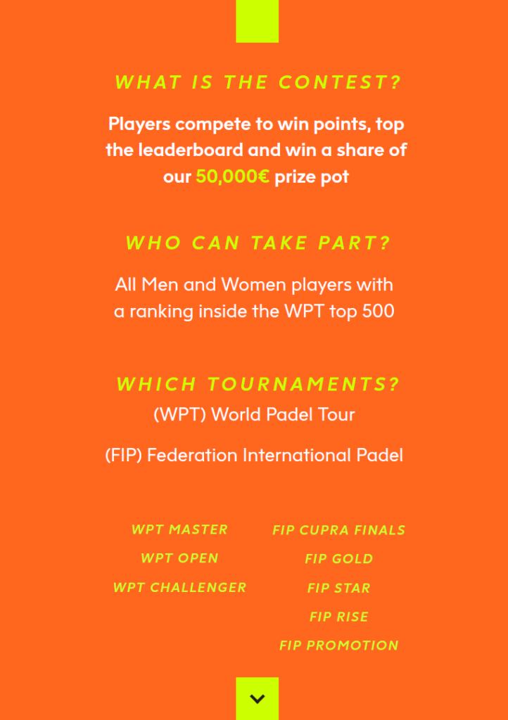Dunlop players padel contest conditions