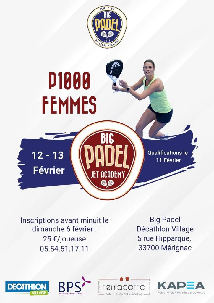 Jt-peyrou affiche dames big padel | Padel Magazine Jt-peyrou affiche dames big padel