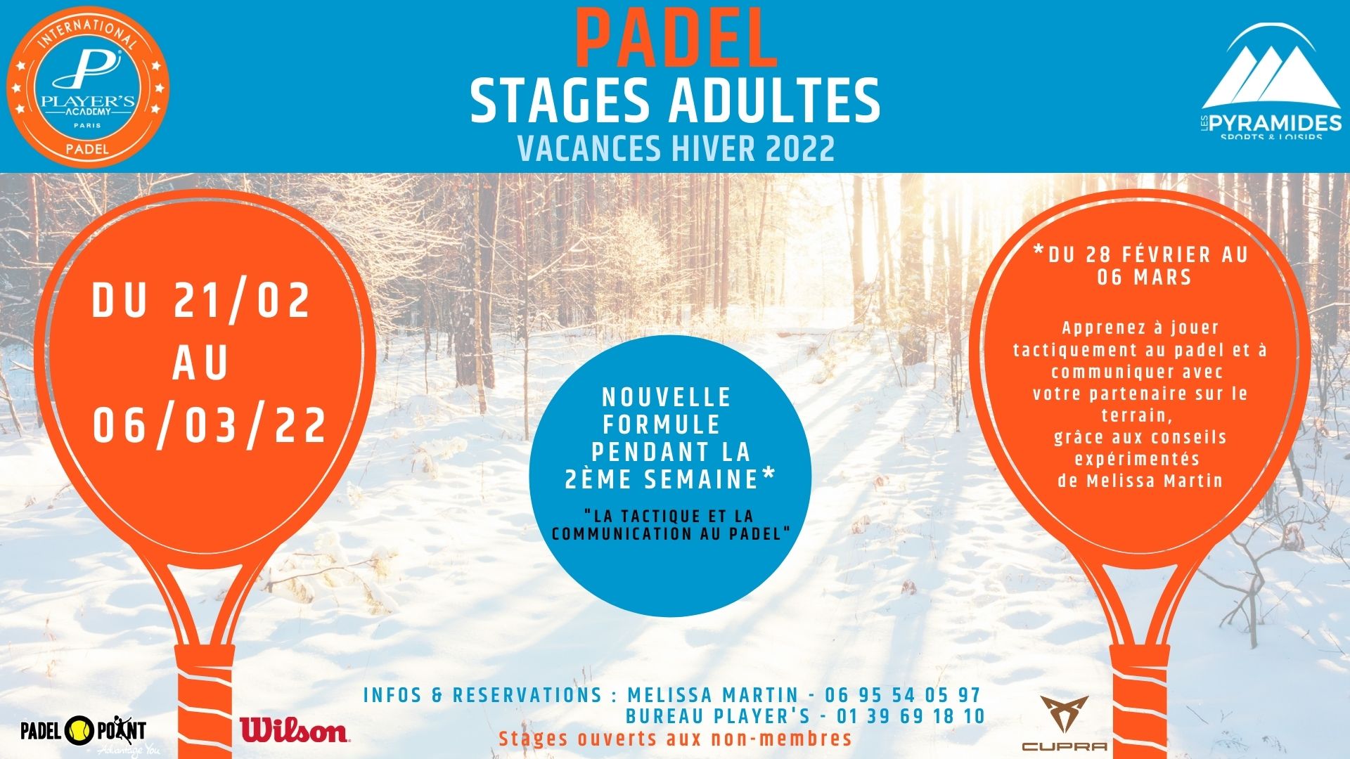 Stage d’hiver Player’s Academy aux Pyramides !