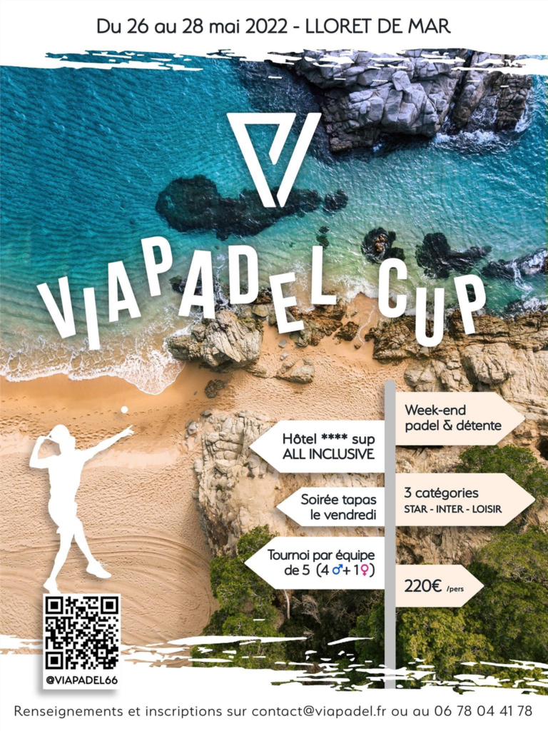 Affisch-Via-Padel-Cup-Lloret-Del-Mar
