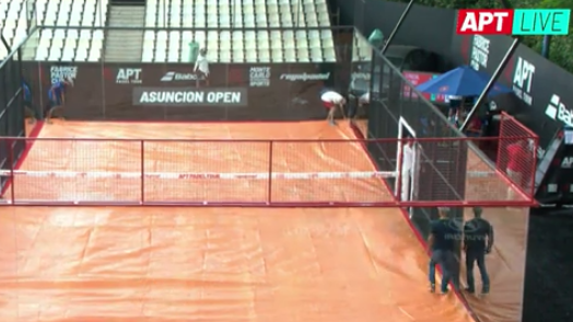 APT Asunción Open: cuartos interrumpidos por lluvia
