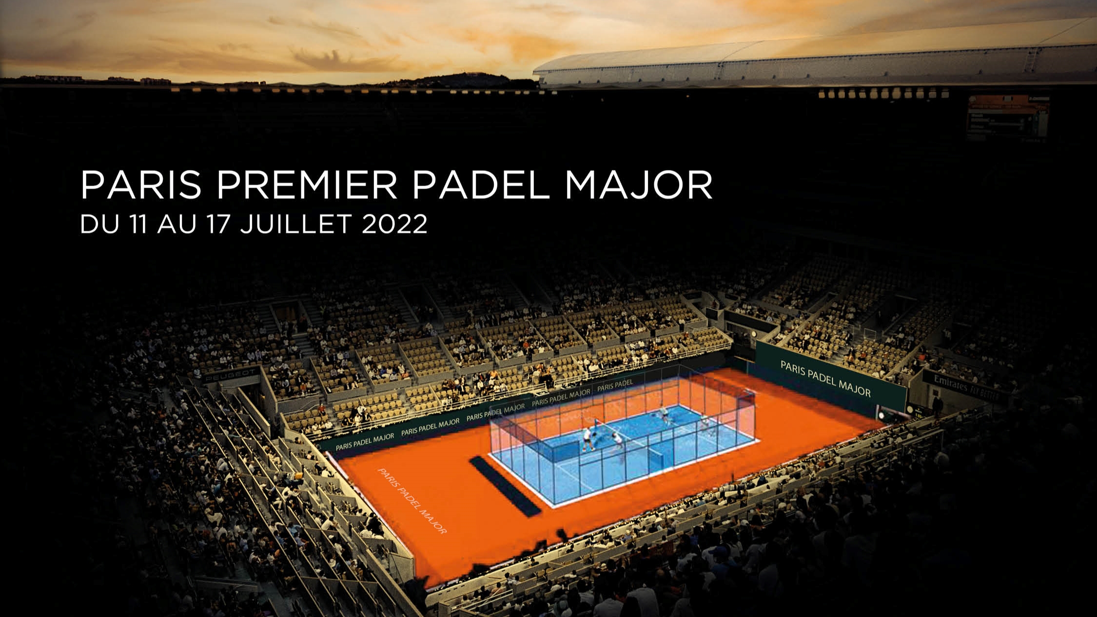 Le Philippe-Chatrier with its padel...