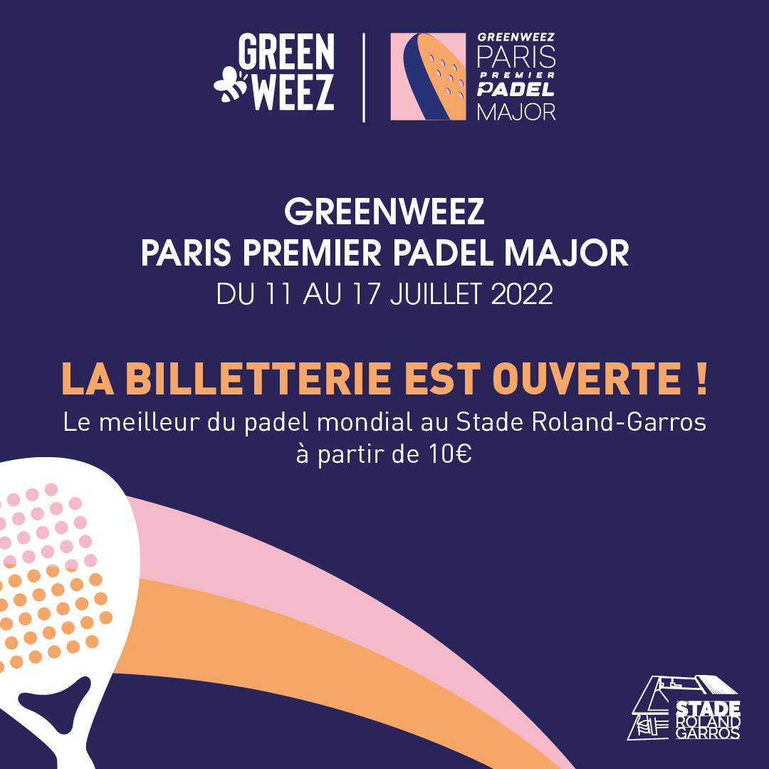 Greenweez Paris Premier Padel Major billete