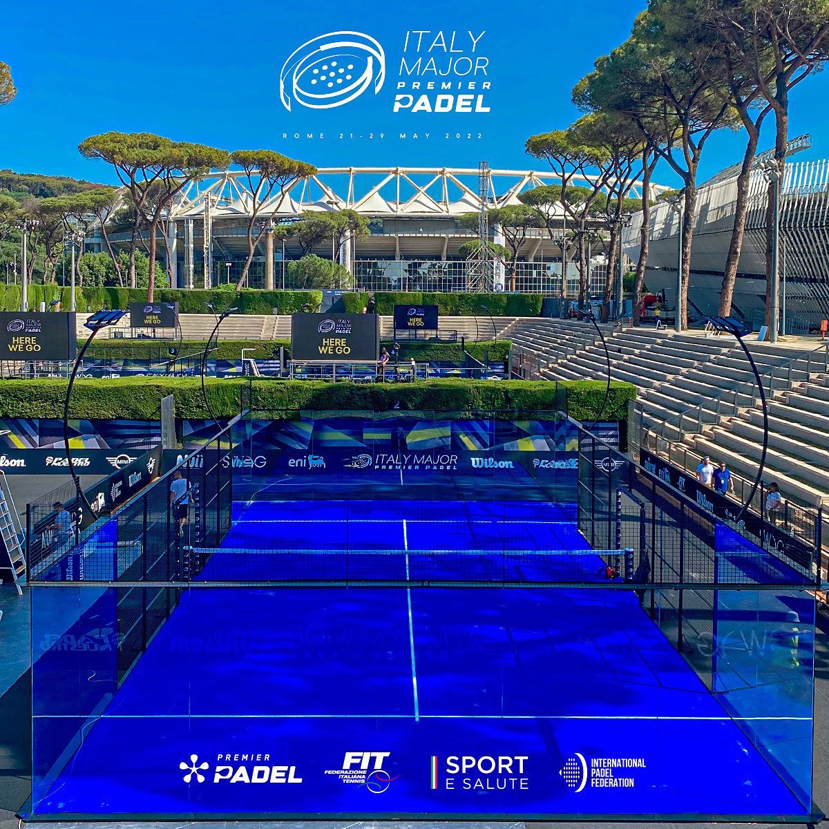 italian major premier padel rome forum