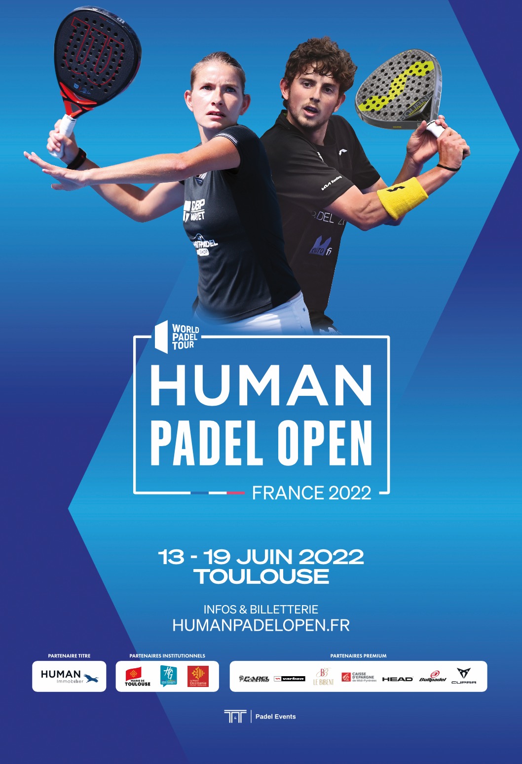 human poster padel open 2022