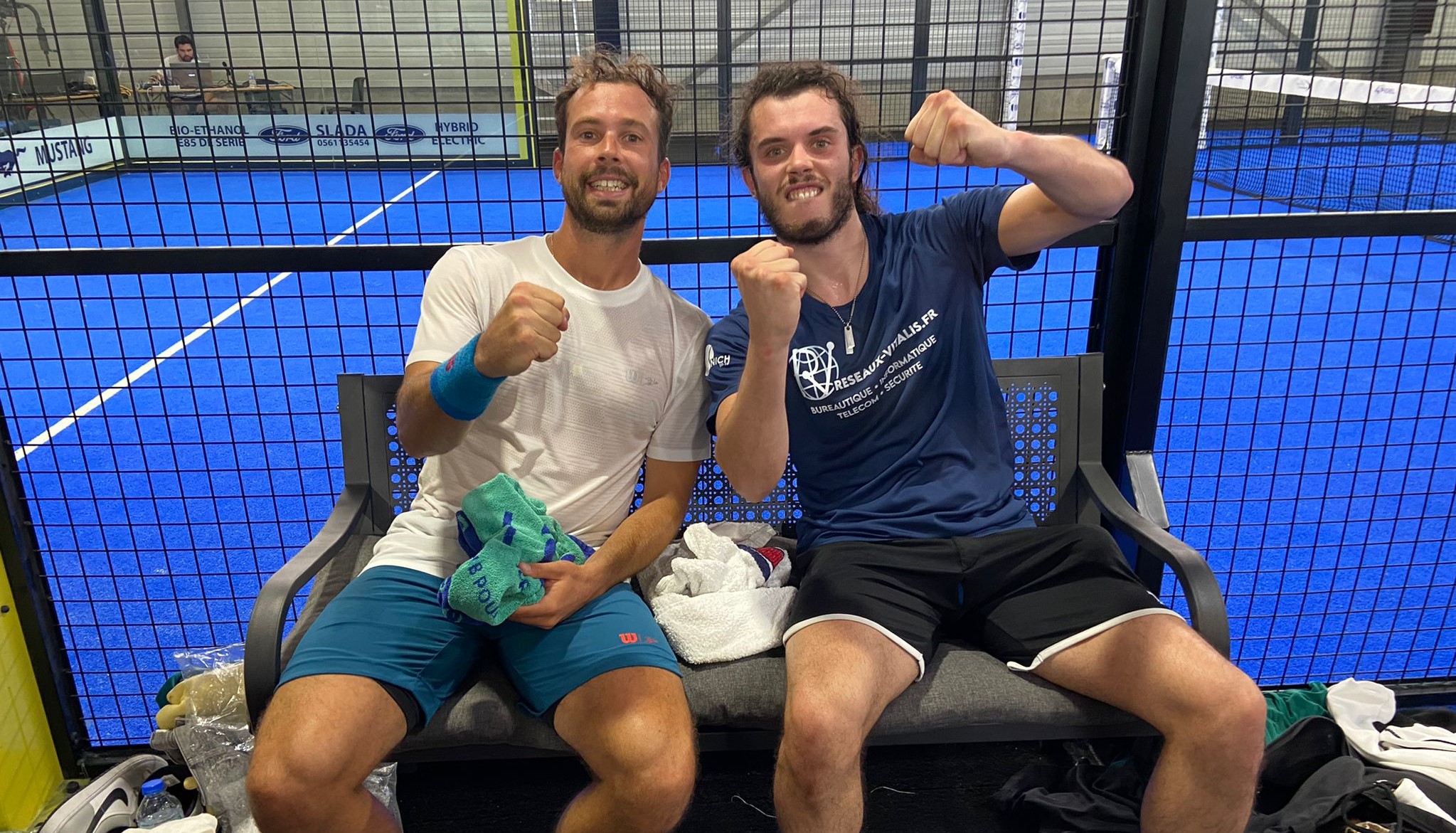 Auradou bright victory first round WPT Human padel Open 2022