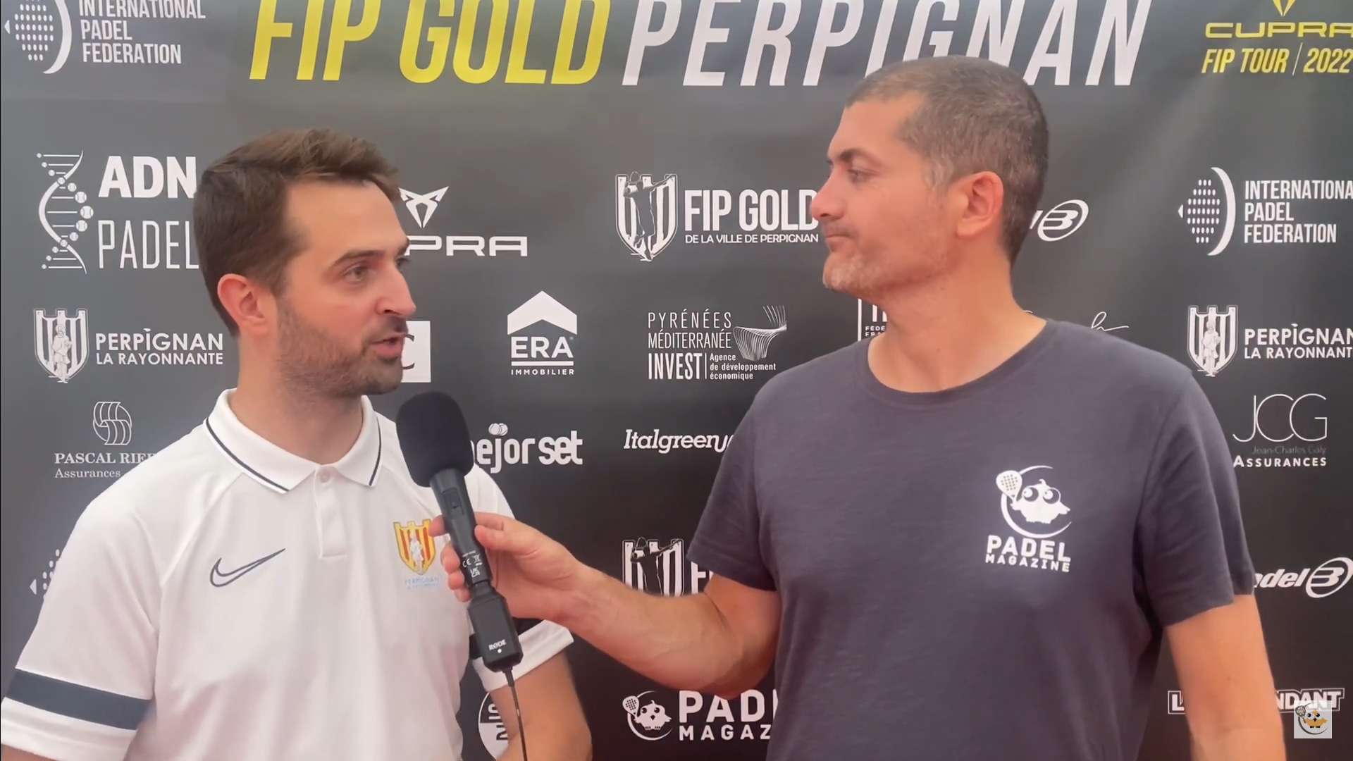 Sebastien Ménard interviewt FIP ​​Gold Perpignan 2022