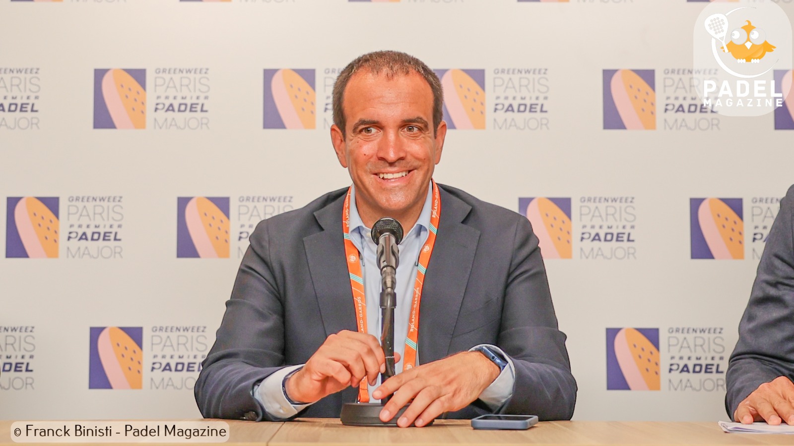 Luigi Carraro interview Premier Padel Roland Garros 2022