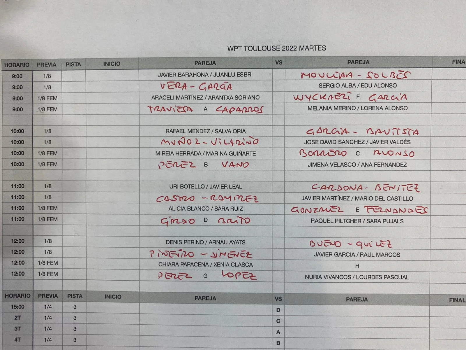 programmation human padel open qualifications | Padel Magazine programmation human padel open qualifications