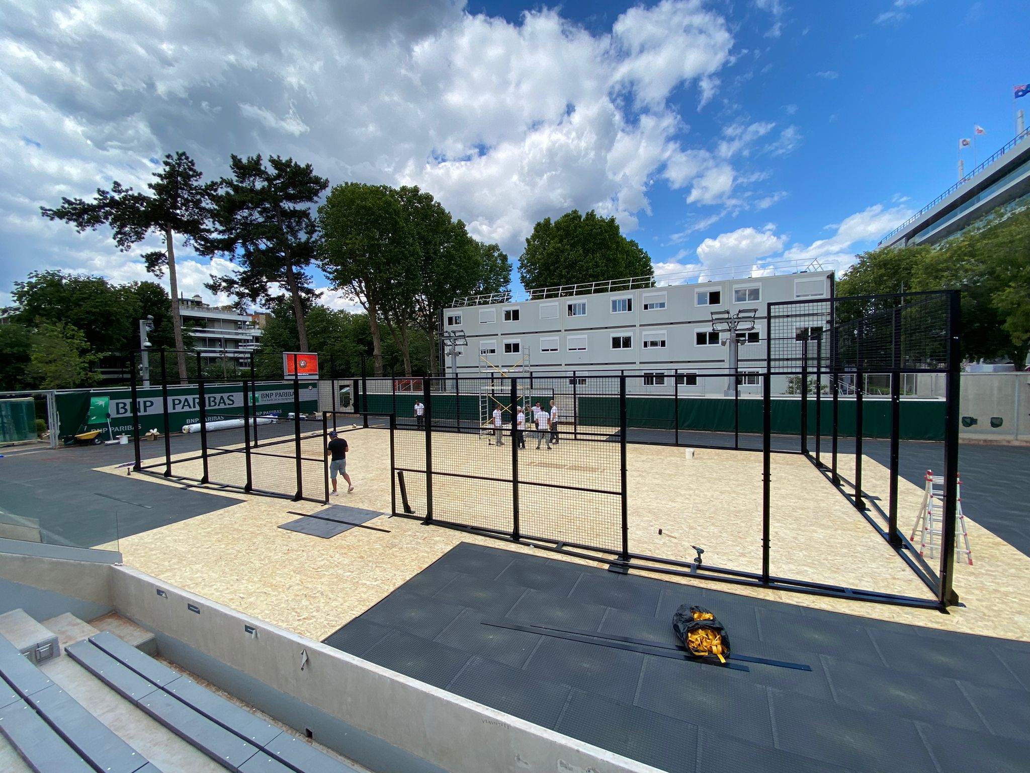 padel budowa Roland Garros 2022