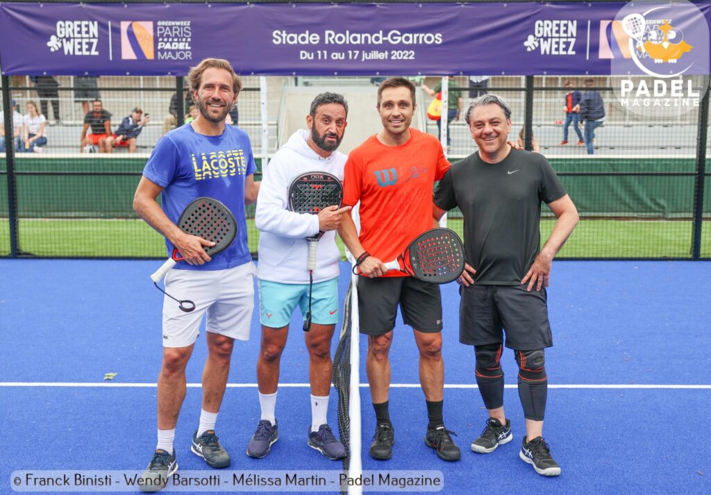 estádio roland garros padel Hanouna di Pasquale de Meo Belasteguin